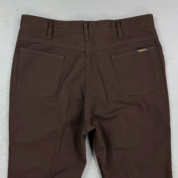 Vintage 1980's Branders Cotton & Polester Twill Pants MADE IN USA Fit 36 x 31 - Picture 6 of 6